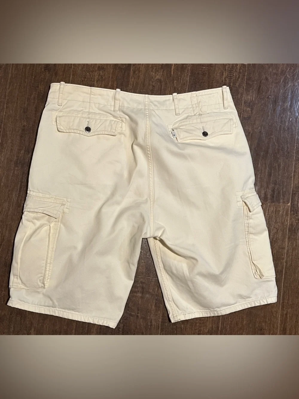 Levi’s Jeans Cargo Shorts Light Yellow Denim Men’s 36